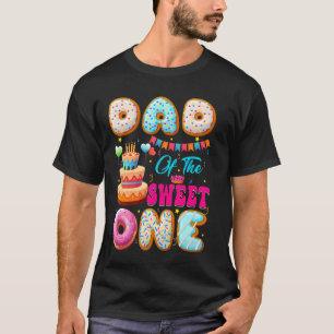 Camiseta Papá De Los Dulces Un Donut Tema Primer Cumpleaños