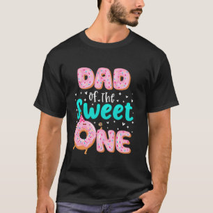 Camiseta Papá De Los Dulces Un Primer Cumpleaños Tema Fami
