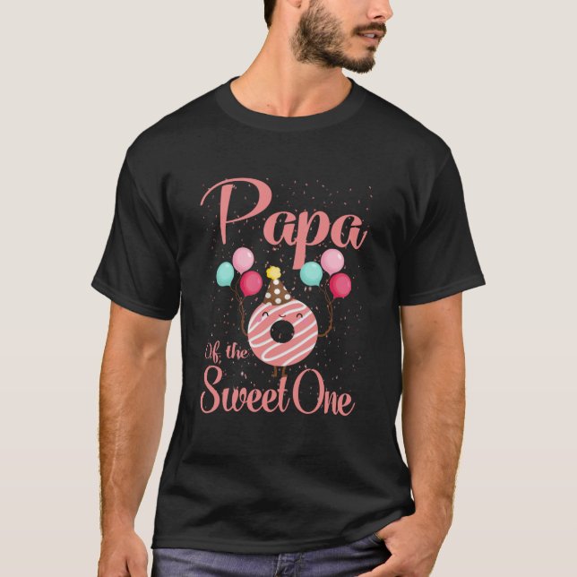 Camiseta Papá De Los Dulces Una Familia Coincidiendo Primer (Anverso)