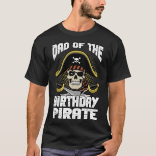 Camiseta Papá de los Fiestas de los piratas de cumpleaños D