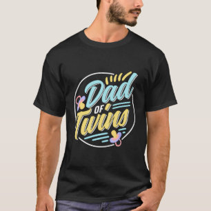 Camiseta Papá De Los Gemelos Chicas De Humor Gemelos Papá P