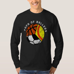 Camiseta Papa de los jugadores de baloncesto de hombres S