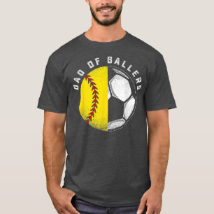 Camiseta Papá de los jugadores de pelota Padre Hijo Softbol