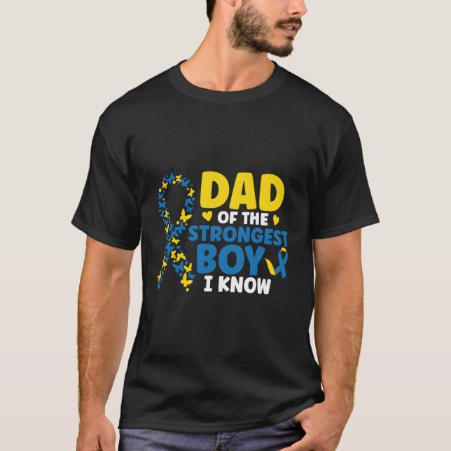 Camiseta Papá De Los Más Fuertes Que Conozco Awarenes De Sí (Anverso)