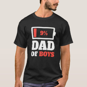 Camiseta Papá De Los Niños Cansados Padre Baja Energía De B