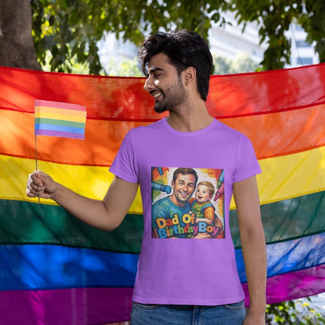 Camiseta Papá De Los Niños De Cumpleaños Crayones Colorosos (Subido por el creador)