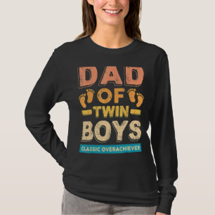 Camiseta Papá De Los Niños Gemelos Clásicos Sobrevivientes