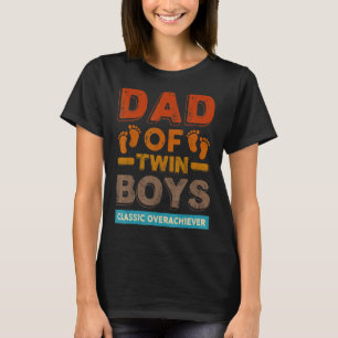 Camiseta Papá De Los Niños Gemelos Clásicos Sobrevivientes