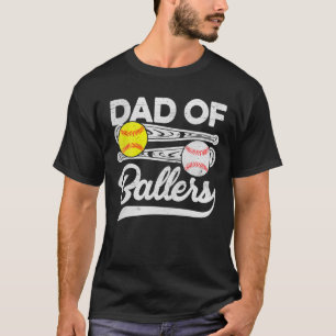 Camiseta Papá De Los Padres Día Del Béisbol Papá C