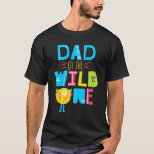 Camiseta Papá De Los Salvajes Un Año Primer Cumpleaños Para