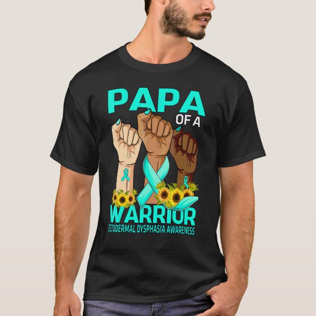 Camiseta Papa De Mano De Un Guerrero Disfasia Ectodérmica A (Anverso)