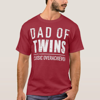Camiseta Papá de mellizos clásico triunfador