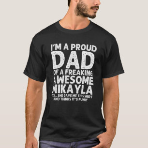 Camiseta Papá de MIKAYLA Regalo Día del Padre Personalidad 