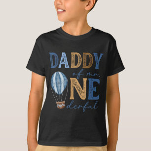 Camiseta Papá de Mr Onederful 1er Cumpleaños Niño Aire Cali