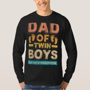 Camiseta Papá de niños gemelos, el día del padre, clásico y