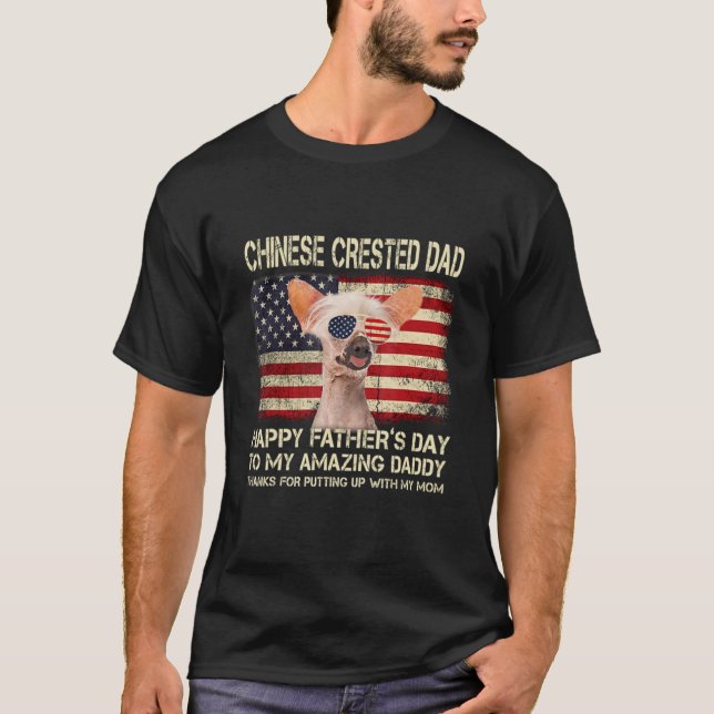 Camiseta Papá de perro en la cárcel chino feliz día del pad (Anverso)