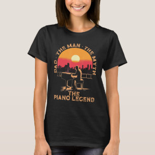 Camiseta Papá de piano hombre de piano pianista músico de t