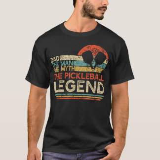 Camiseta Papá de Pickleball Vintage El Hombre El Mito El