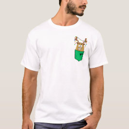 Camiseta Papa De Renos De Pocket Que Fiesta De Navidades De