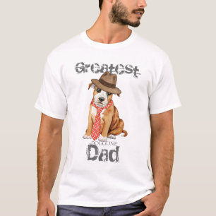 Camiseta Papá de Staffordshire bull terrier