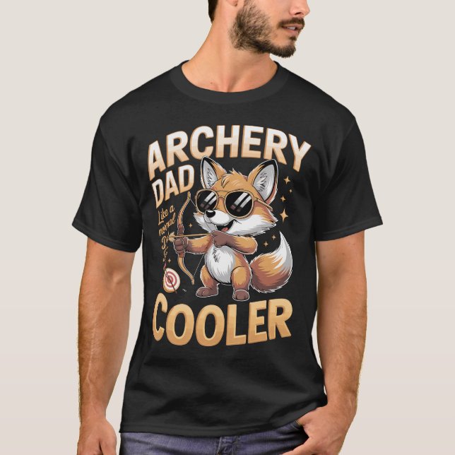 Camiseta Papá de tiro con arco como un papá normal pero (Anverso)