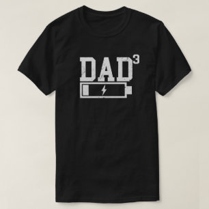 Camiseta Papá de Tres Camiseta Papá al Cubo