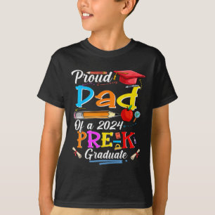 Camiseta Papá De Un Amante Familiar Graduado De Preescolar