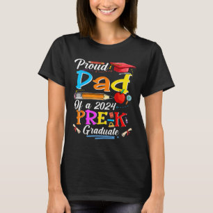 Camiseta Papá De Un Amante Familiar Graduado De Preescolar