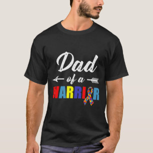 Camiseta Papá De Un Guerrero Autista Conciencia De Papá