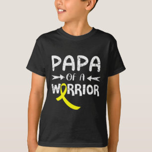 Camiseta Papa De Un Guerrero Contra El Cáncer De Niñez De P