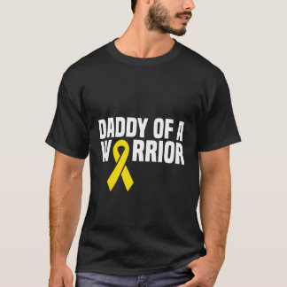 Camiseta Papá de un niño guerrero leucemia Cáncer infantil
