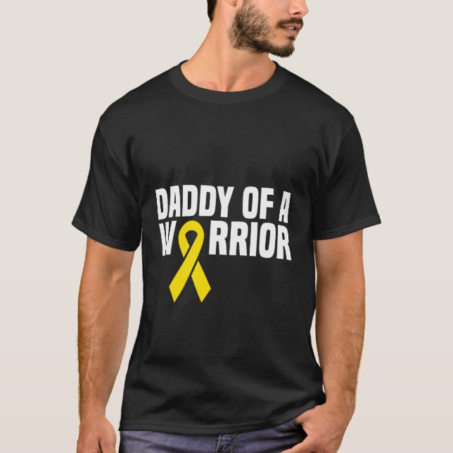 Camiseta Papá de un niño guerrero leucemia Cáncer infantil (Anverso)