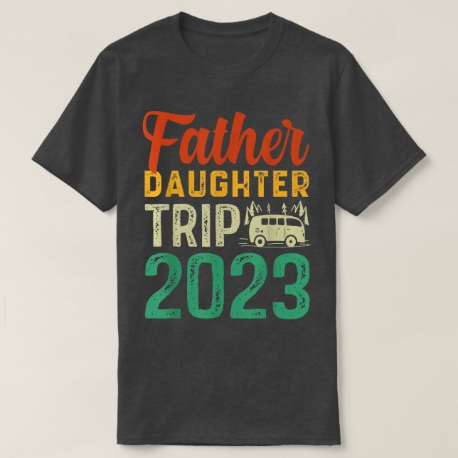 Camiseta Papá de vacaciones, padre hija de viaje de fin de  (Diseño del anverso)