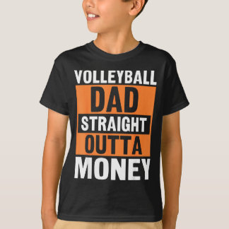 Camiseta Papá de voleibol directamente de dinero divertido 