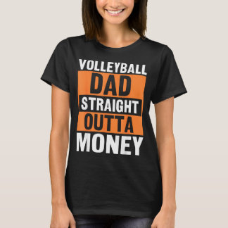 Camiseta Papá de voleibol directamente de dinero divertido 