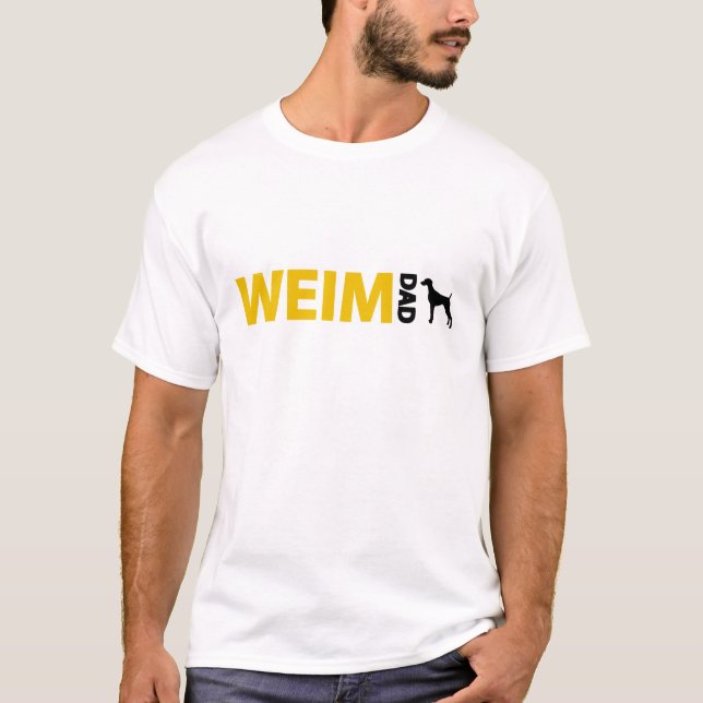 Camiseta Papá de Weimaraner (Anverso)