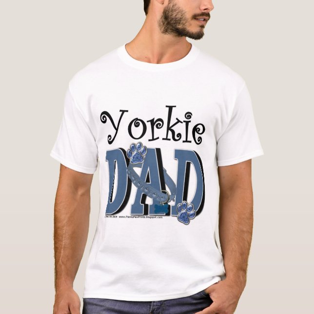 Camiseta PAPÁ de Yorkie (Anverso)