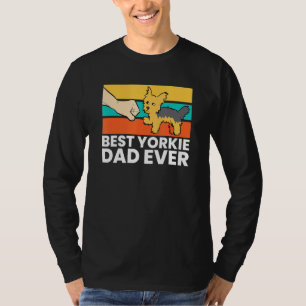Camiseta Papá de Yorkshire Terrier Mejor papá de Yorkie de