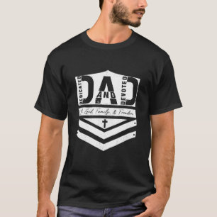 Camiseta Papá dedicó y consagró el día feliz del padre Vint