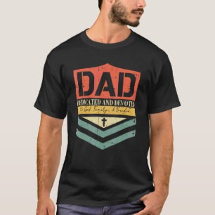Camiseta Papá dedicó y consagró el día feliz del padre Vint