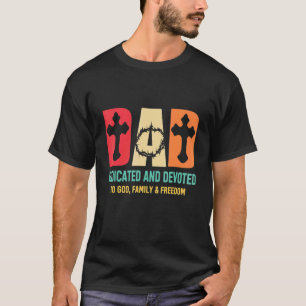 Camiseta Papá dedicó y dedicó Feliz Día del Padre a