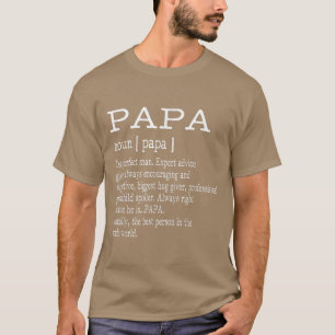 Camiseta Papa Definition Grandpa Father's Day Gifts Men