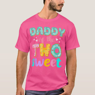 Camiseta Papa dehewo Donut Dulce Cumpleaños Familyheme Niña