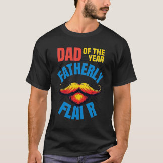 Camiseta Papá del año barba del Día del Padre, paternalment