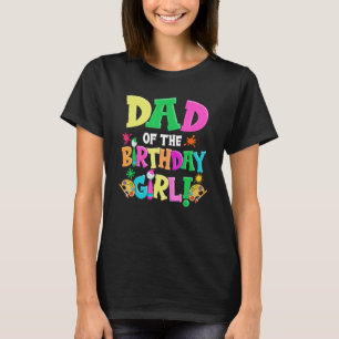 Camiseta Papá del artista del Chica de cumpleaños papá Pap