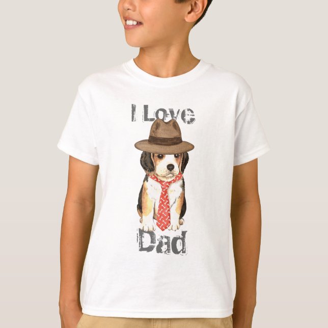 Camiseta Papá del beagle (Anverso)