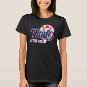 Camiseta Papá Del Béisbol Rookie Primer Cumpleaños T