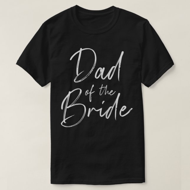 Camiseta Papá del boda de la novia (Diseño del anverso)