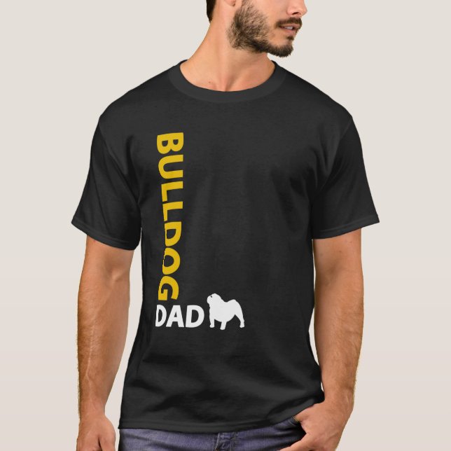 Camiseta Papá del bulldog (Anverso)