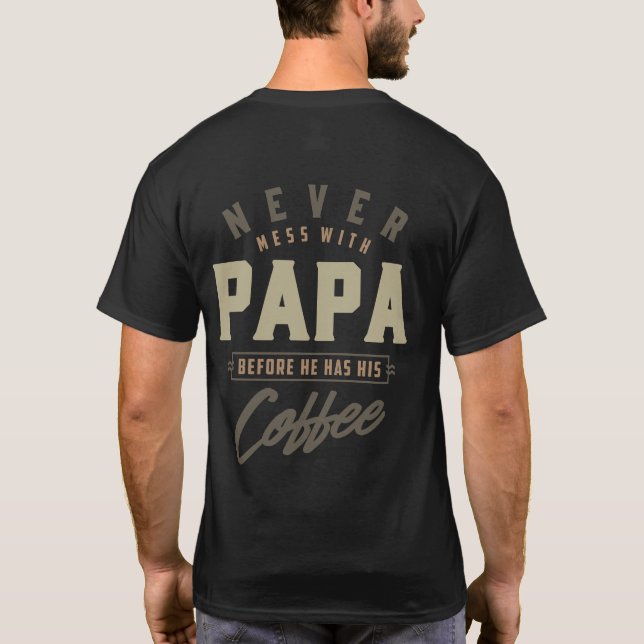 Camiseta Papa del café (Reverso)